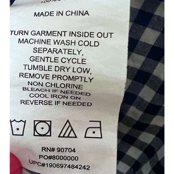 Ryan Seacrest Men's Short Sleeve Casual Button Up Shirt Size Large Blue Cotton - Picture 5 of 5